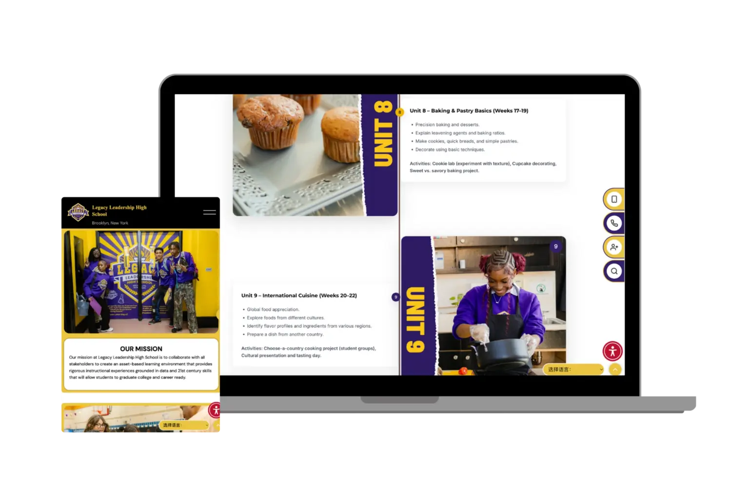 Legacy Leadership School website design